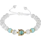 AROUROUA Cat's Eye Stone Bracelet Triple Protection Healing Crystal Bracelet Cat's Eye Stone Bracelets for Women Cat Gifts