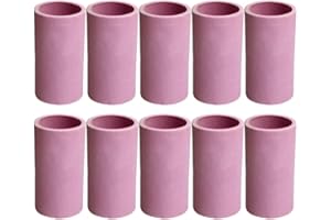 Holdwin Ceramic Sandblaster Nozzles 10pcs for Sand, Paint, Beads Blasting - Pink Industries Sandblaster Gun Tip (8mm)