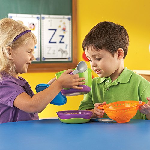 Learning Resources New Sprouts Cook it!, 6 Pieces, Ages 2+ Pretend Play Food for Toddlers, Preschool Learning Toys, Kitchen Play Toys for Kids