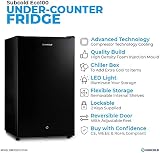 Subcold Eco100 LED Under-Counter Fridge 95L Black Solid Door view 4