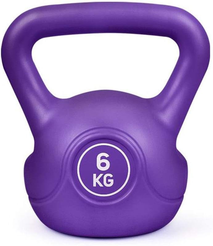 ELIUSI Kettlebells Weights 6kg/13lb, Full Body Workout and Strength Training, Vinyl Coated Kettlebell,Purple