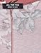 AMORE ALLFY Women's 3/4 Sleeve V-Neck Flare Hem Patterned Tunic Mauve 170403 X-Large