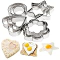 Bihood Fruit Cutter Cake Cookie Biscuit Egg Fondant Molds Cake Chocolate Cupcake Maker for Kids Cutter Babycakes Cupcake Maker for Girls Sugarcraft Cutter Made of Expensive 403 Stainless Steel 12 PCS
