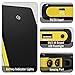Multifunction Emergency Car Jump Starter, MoKo Portable 8000mAh Power Bank External Battery Charger, 400A Car Jumper Booster for 12V Autos, with LED Flashlight, USB Charging & Smart Clamps, Yellow