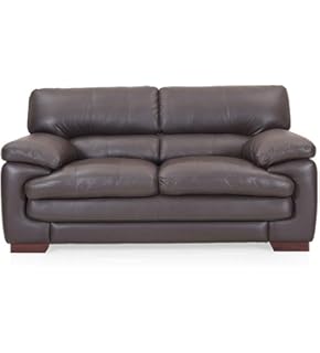 Casastyle Melbourne Three Seater Leatherette Sofa Brown
