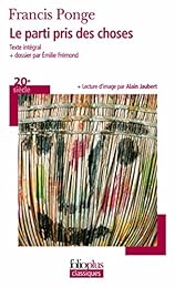 Le  parti pris des choses