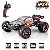GoStock RC Car Off-Road Buggy 1:12 Scale 2.4Ghz Radio Remote Control Electric Off-Road Vehicle for Outdoors of High-Speed 38km / h Toy Car for Children and Adults (9116)