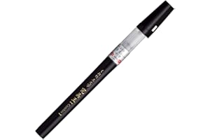 Kuretake ZIG BIMOJI ”CAMBIO” Brush Pen Medium, Refillable, Flexible Brush Tip for Calligraphy, Illustration, Professional quality, AP-Certified, No mess, Odourless, Made in Japan