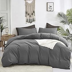 Luxlovery Grey Comforter Set California King Men