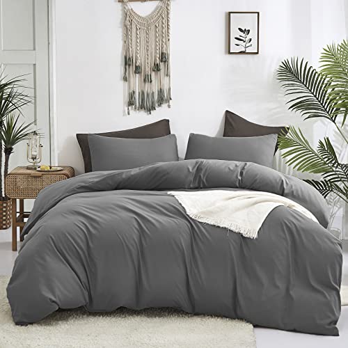 Luxlovery Grey Comforter Set California King Men