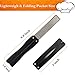 Sungwoo Pocket Knife Sharpening Stone, 400/600grit Double Sided Folding Knife Sharpener Stone for Kitchen, Garden, Outdoor tools (Black)