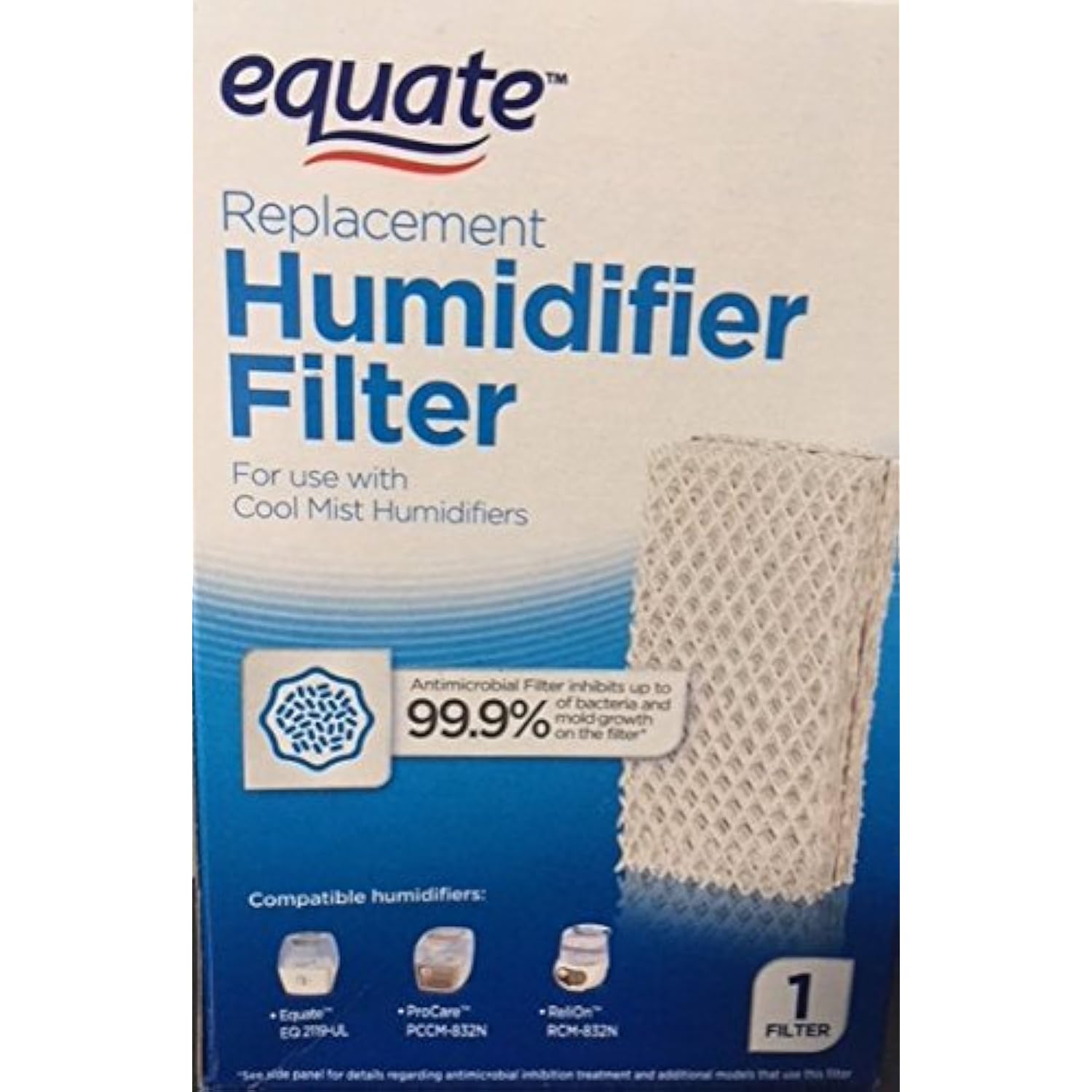 Equate Replacement Humidifier Filter for use with Cool Mist Humidifiers for use 681131172981 eBay