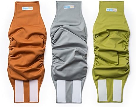 Reusable Washable Dog Belly Bands (3 Pack - XL) - Durable Comfortable Stylish Dog Wraps for Male Dogs - Premium Quality