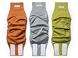 Reusable Washable Dog Belly Bands (3 Pack - Size Large) - Durable Comfortable Stylish Dog Wraps for Male Dogs - Premium Quality