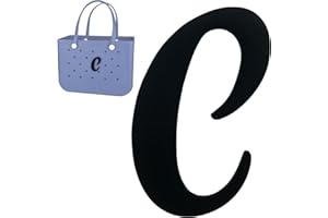 TOYORK Bag Charms for Bogg Bag Accessories Decorative Bogg Bag Charms Insert Alphabet Lettering for Beach Tote Rubber Beach Bag