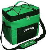 16 Quart Insulated Cooler Bag with Adjustable Shoulder Strap - Front Pocket and Side Pocket - Utopia Home