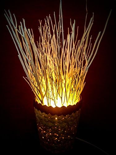 shades Handcrafted Decorative Lamp for Living Room and Bedroom(Beige and White)