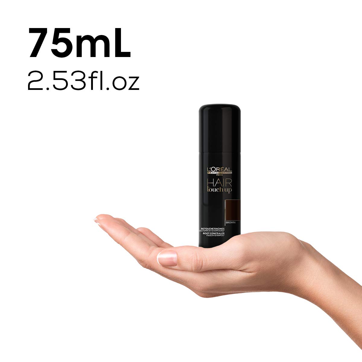 L'Oreal Professional Hair Touch Up Root Concealer Spray, Light Brown, 2.5 Ounce : Beauty