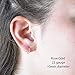 Tiny Hoop Earrings in 14k Rose Gold Fill. 10mm 24 Gauge Thin Comfortable Pink Gold Hypoallergenic Huggy Minimalist Unisex Threader Earrings for Sensitive Ears