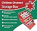 nGenius Christmas Ornament Storage Box with Drawers for 27 Large Ornaments