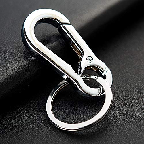 KINGFOREST 5PCS Metal Carabiner Keychain Key Clip Key Ring Key