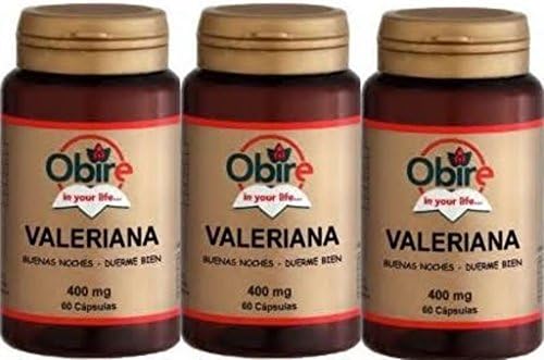 Obire Valerian 400 Mg. 60 Capsules. (Pack 3u.)