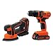 BLACK+DECKER 20V MAX Cordless Drill/Driver Kit w/ Sander (BD2KITCDDS) primary