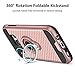 Vofolen Case for Galaxy S7 Edge Case Ring Holder Kickstand Rotational Clip Hybrid Shield Heavy Duty Armor Dual Layer Protective Hard Shell TPU Bumper Cover Case for Samsung Galaxy S7 Edge (Rose Gold)
