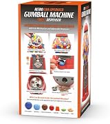 CKB LTD Large Retro Gumball Machine Red Metal Dispenser 28cm view 3