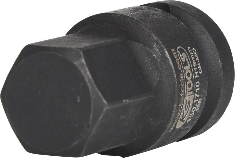 KS Tools 150.1710 Drive shaft bit socket hex, 1/2", 19mm