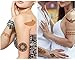 Temporary Tattoo ( 9 SHEET)7 Sheet Metallic Gold+ 2 Change the Color in The Sun - High Quality, Non-Toxic, Eco-Friendly, Easy To Apply and Long Lasting