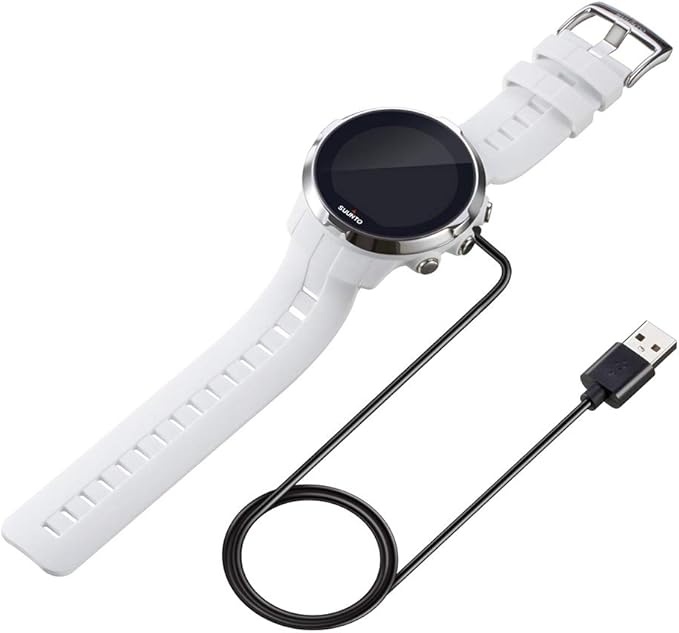 Digit.Tail Cargador [Sincronización de Datos y Carga] USB Charger Cable para Suunto 9, Suunto Spartan Sport/Wrist HR/Baro/Spartan Ultra, EON Core, D5 ...