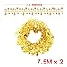 Christmas Tinsel Garland 24.6 Ft Gold Wire Christmas Tree Decorations Thick Iridescent Christmas Tree Tinsel Strands Garlands for Decoration Christmas Tree 2 Pack Holiday Garland for Indoor Outdoor