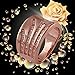 Elegant Women D¨¦cor Xmas Gift new classical rose gold plated spin white CZ filled copper ring size 8