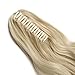 Claw Ponytail Extension Short Curly Wave 145G Thick Jaw Ponytails Pony Tail Hairpiece Clip in Hair Extensions Real Natural as Human Synthetic Fibre for Women 18 inch bleach blonde