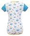 Littleforbig Adult Baby Onesie Diaper Lover (ABDL) Button Crotch Romper Onesie Pajamas-Sleepytime Pattern