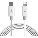 ionX USB-C to Lightning Cable - 6.6 Ft, White - MFi Certified 60W PD Fast Charge &amp; Sync