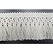 Trimscraft 1-1/2 Inches 4CM Wide Cotton Tassel Fringe in Beige Pack of 10 Yards