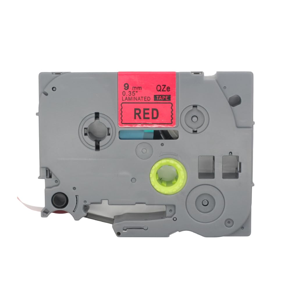 BROVACS 1 Pack Black on Red Laminated Label Tape Compatible for Brother P-Touch Label Printer TZ 421 TZe 421 9mm 3/8" OPA4421