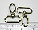 Generic Bronze 1 Inch Inside Diameter Oval Ring Lobster Clasp Claw Swivel Lobster Snap Clasp Hook for Strap Pack of 10