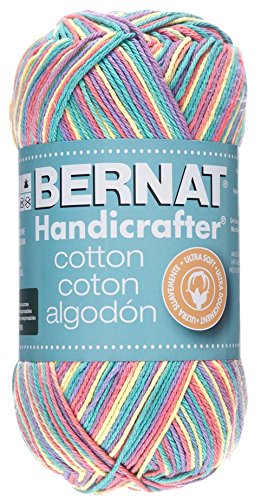 Bernat Handicrafter Cotton Yarn, Ombre, 12 Ounce, Rainbow, Single Ball
