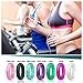Egnaro Silicone Wedding Bands for Women, Inner Arc Ergonomic Breathable Design Womens Silicone Wedding Ring with Metal Plate, 4mm Width Rubber Wedding Bands Women with Metal Plate, No-Toxic,Skin Safe