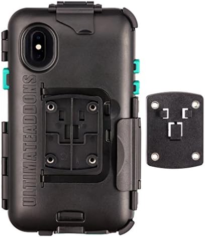Ultimateaddons Apple iPhone X Xs Tough Waterproof Mount Case with Amps 4 Hole Connector Plate