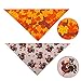 Christmas Dog Bandana 4 Pack Pet Doggy Triangle Scarf Bibs Kerchief Accessories with Christmas Element Patterns for Dogs and Cats