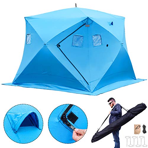 VEVOR Outdoor Camping Zelt 238 x 238 x 200 cm Ice Fish Shelter 7,8 x 7,8 x 6,5 Fuß, Ice Fish Shelter 300D Oxford-Gewebe… – Bild 4
