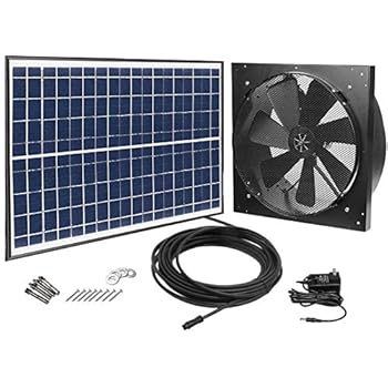 wall mountable solar ventilator, sunventor swf-103,day