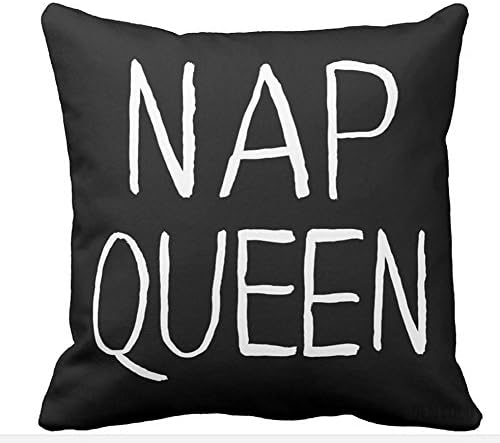 GENYOLO Nap Queen Pillow Black and White (16x16, Full Pillow)