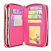 for Samsung Galaxy Note 4 Case - Cellularvilla Pu Leather flip Wallet Bag Pouch Case with Credit Card Slots Pockets Cover for Samsung Galaxy Note 4 SM-N910S / SM-N910C (Hot Pink)
