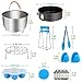 Instant Pot Accessories,Pressure Cooker Accessories 16PCS Cooking Accessories for 6,8 Qt InstaPot & Pressure Cooker, with Steamer Basket, Springform Pan, Egg Rack, Egg Bites Mold, Magnetic Cheat Sheet