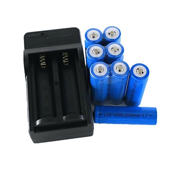Battery-and-ChargerLandFox-8x-2000mAh-14500-Rechargeable-Li-ion-Battery-For-LED-FlashlightCR123A-Charger Battery-and-ChargerLandFox-8x-2000mAh-14500-Rechargeable-Li-ion-Battery-For-LED-FlashlightCR123A-Charger